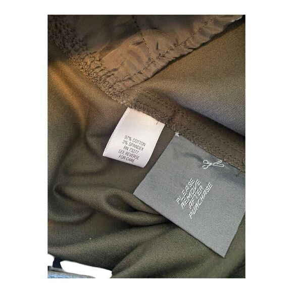 Dana Buchman cargo cropped pants sz 4 cotton spandex 25 " inseam - Picture 5 of 10